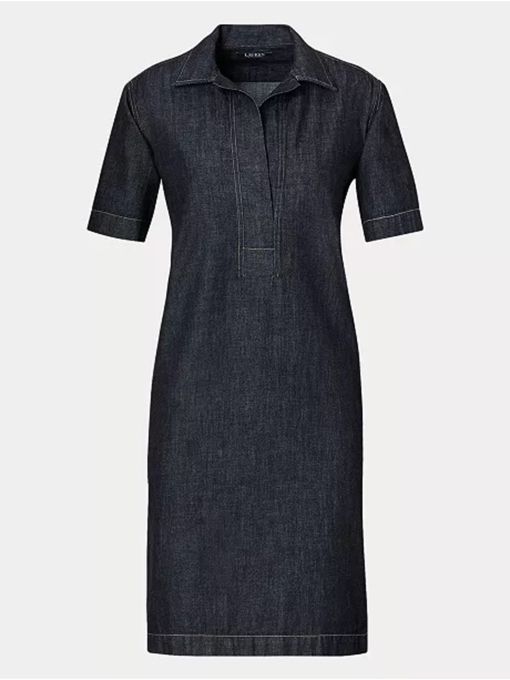 Ralph Lauren Navy Blue Denim Polo Mini Dress